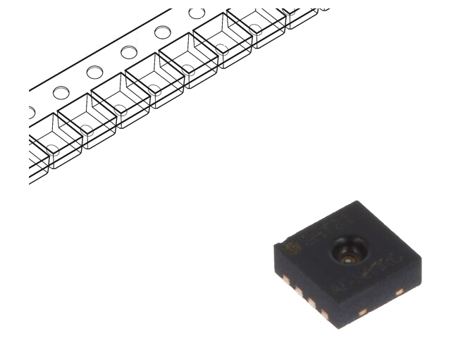 Sensor: temperatuur en vochtigheid; 0÷100%RH; -40÷125°C; DFN8 Sensor: temperatuur en vochtigheid; 0÷100%RH; -40÷125°C; DFN8